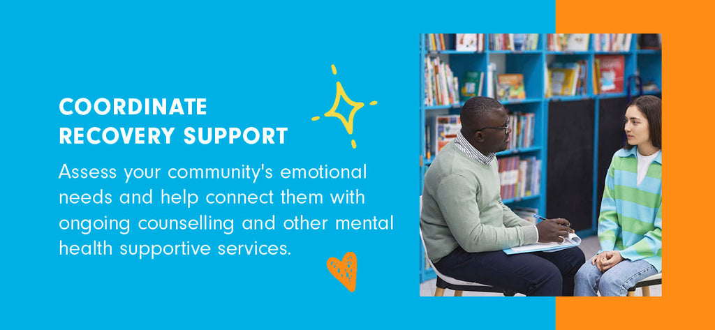 A counselor has a private conversation with a student